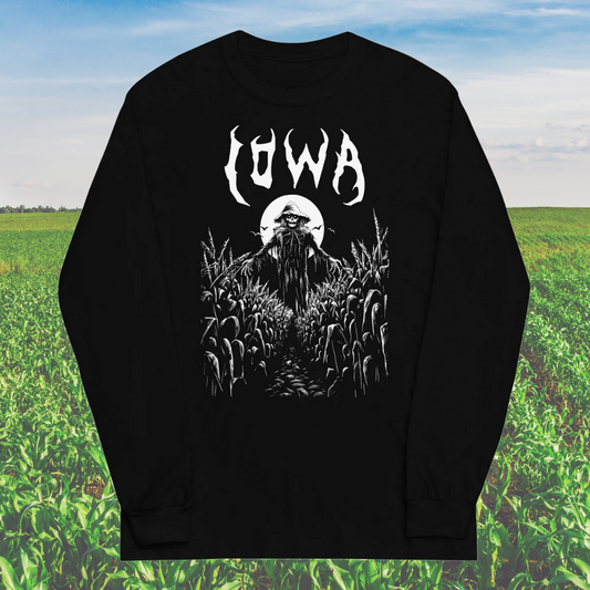 Iowa Death Metal Black Long Sleeve T-Shirt