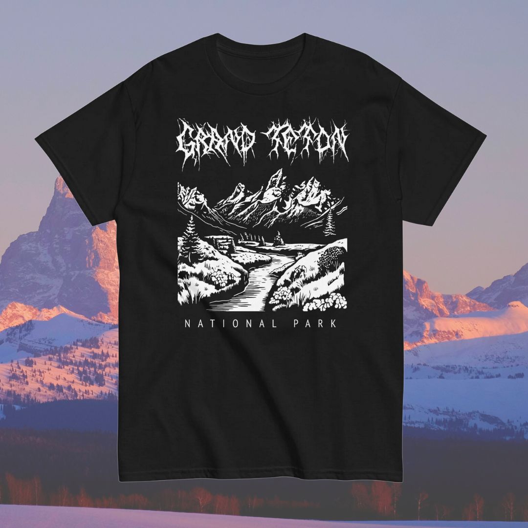 Grand Teton National Park Death Metal T-Shirt