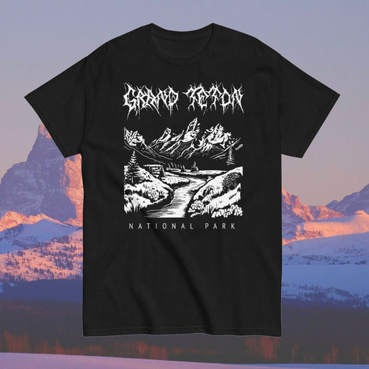 Grand Teton National Park Death Metal T-Shirt
