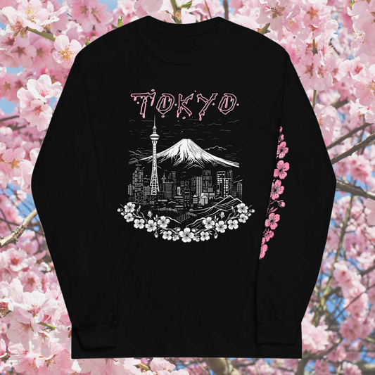 Tokyo, Japan Death Metal Special Edition Black Long Sleeve T-Shirt