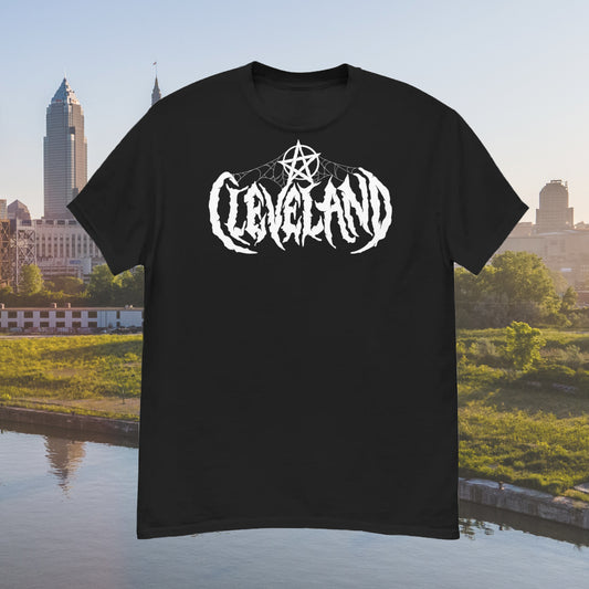 Cleveland, Ohio Short Sleeve Black Death Metal T-Shirt