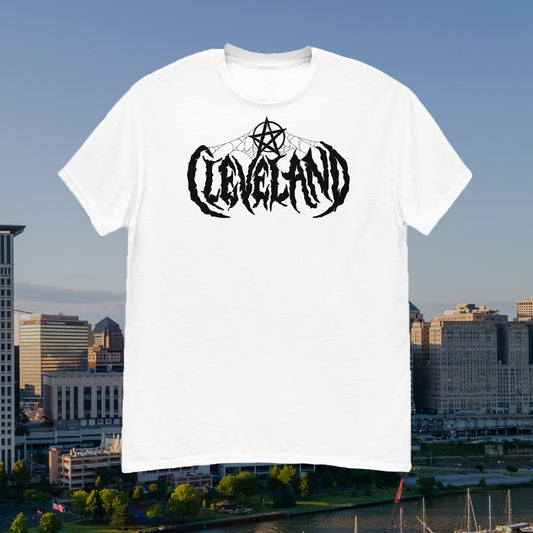 Cleveland, Ohio Short Sleeve White Death Metal T-Shirt