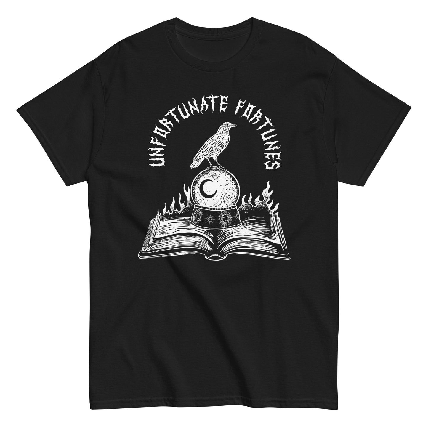 'Unfortunate Fortunes' Black Death Metal T-Shirt