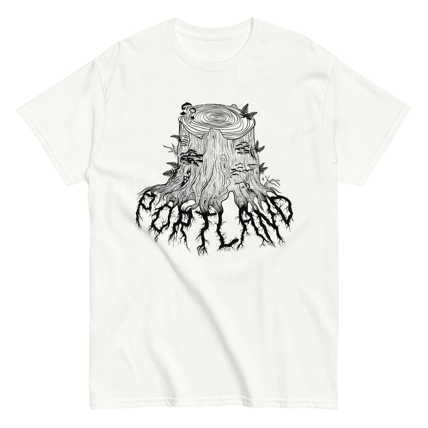 Portland, Oregon White Short Sleeve Death Metal Tee