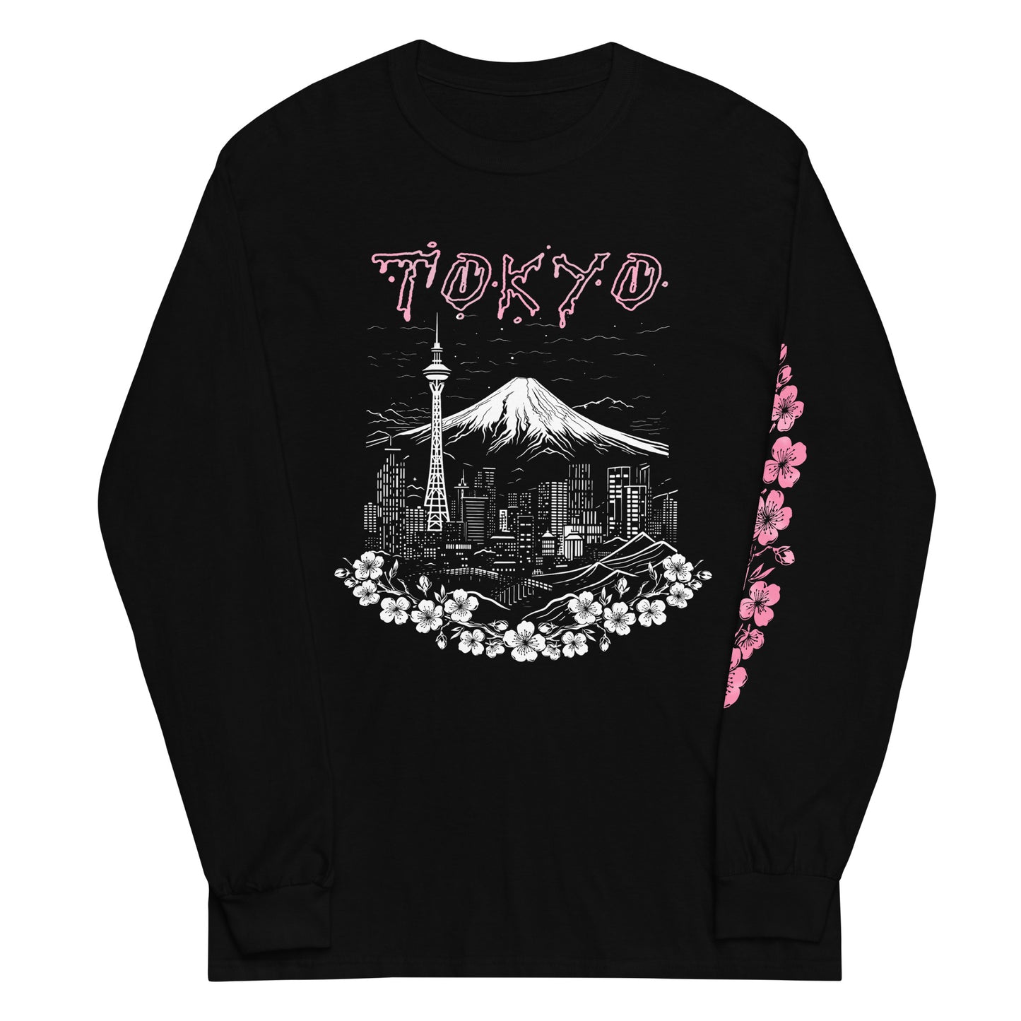 Tokyo, Japan Death Metal Special Edition Black Long Sleeve T-Shirt