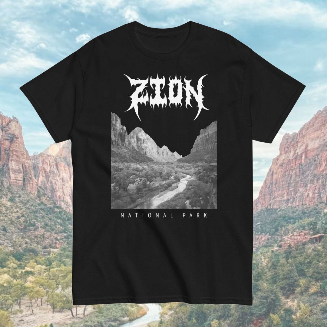 Zion National Park Death Metal Black T-Shirt