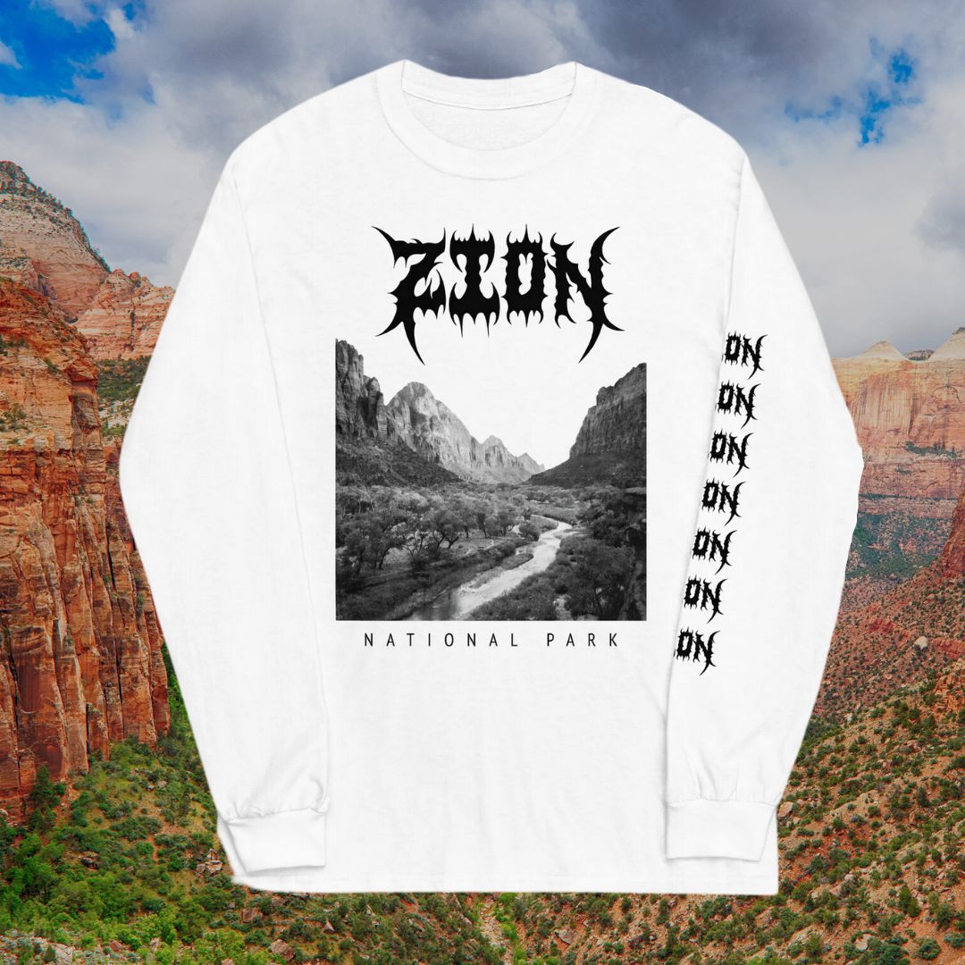 Zion National Park Death Metal Long Sleeve T-Shirt