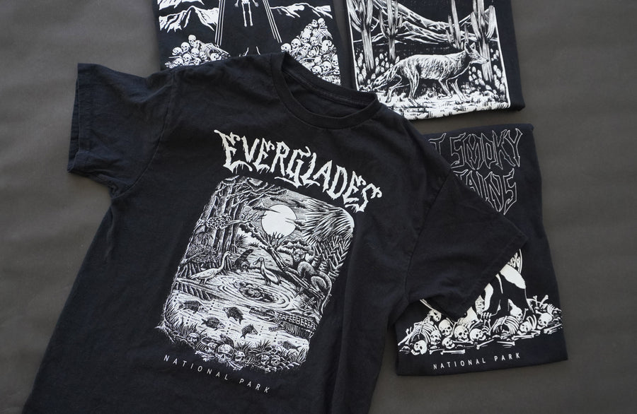 Death Metaled national park tees
