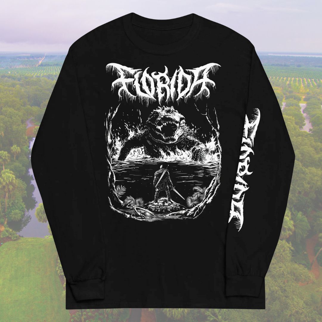 Florida Death Metal Black Long Sleeve T-Shirt