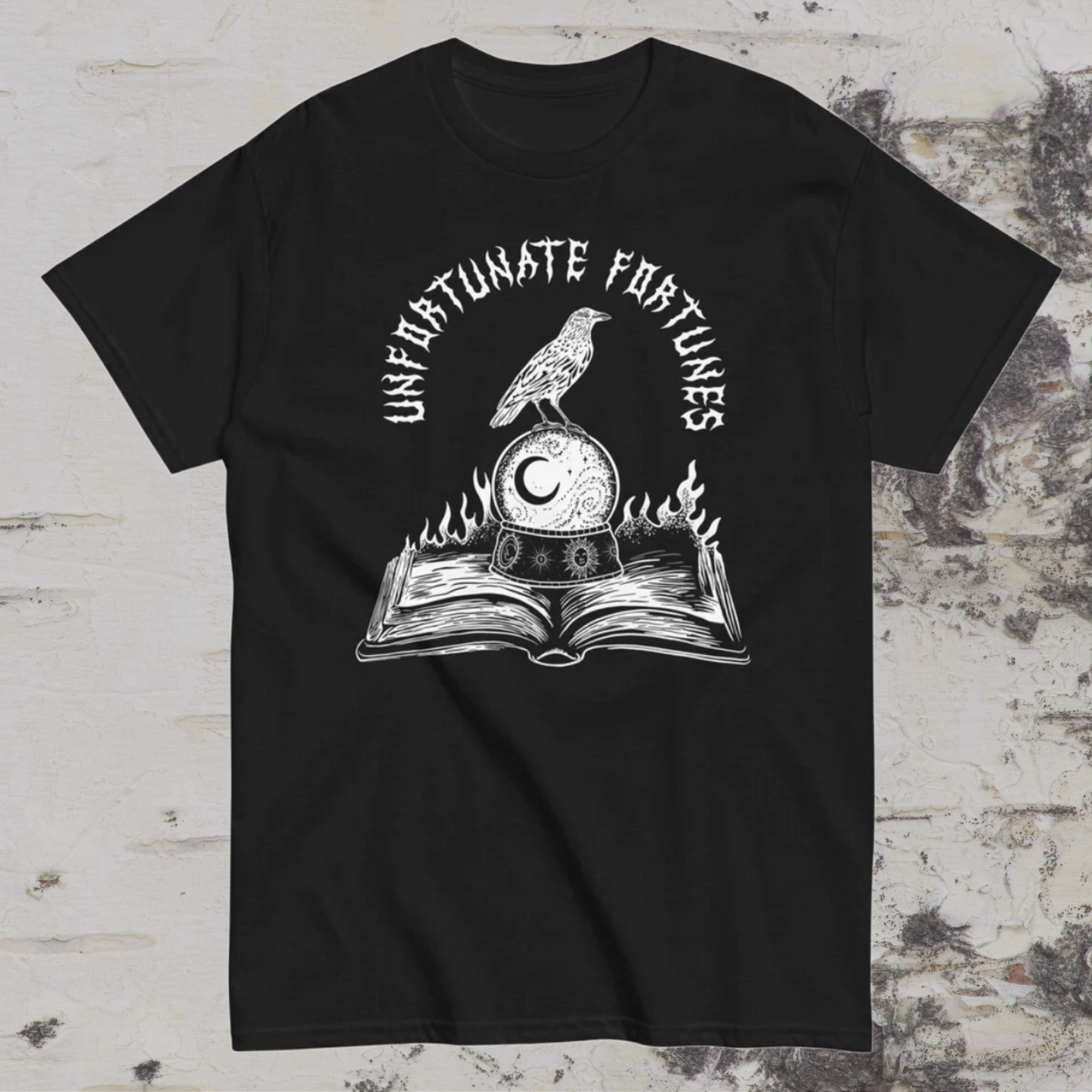 'Unfortunate Fortunes' Black Death Metal T-Shirt