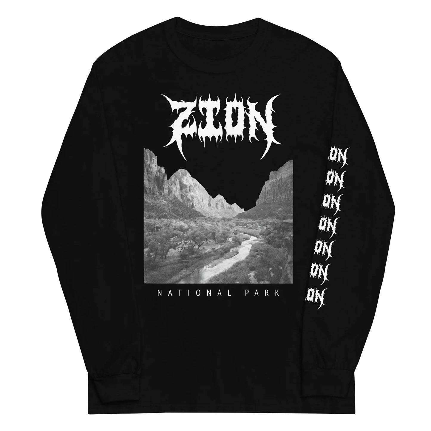 Zion National Park Death Metal Black T-Shirt