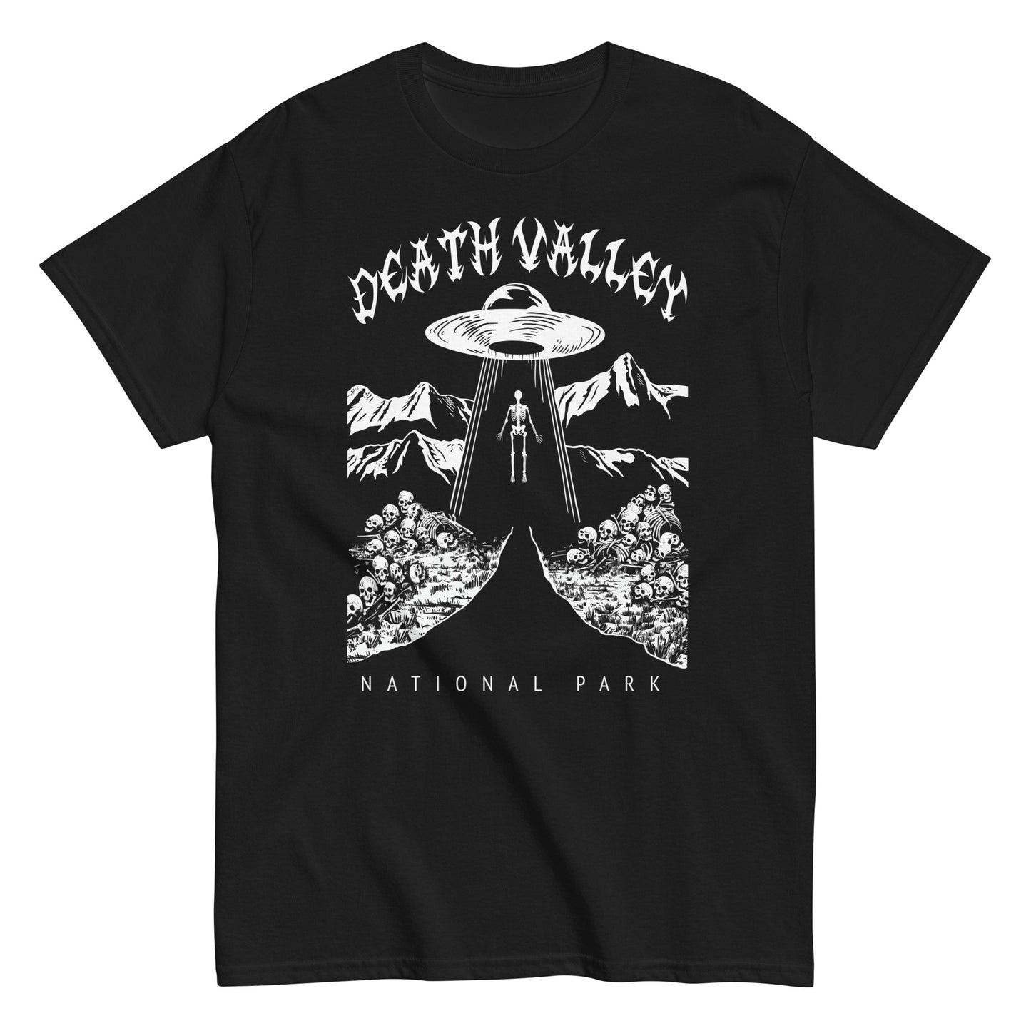 Death Valley National Park Death Metal Style Black T-Shirt