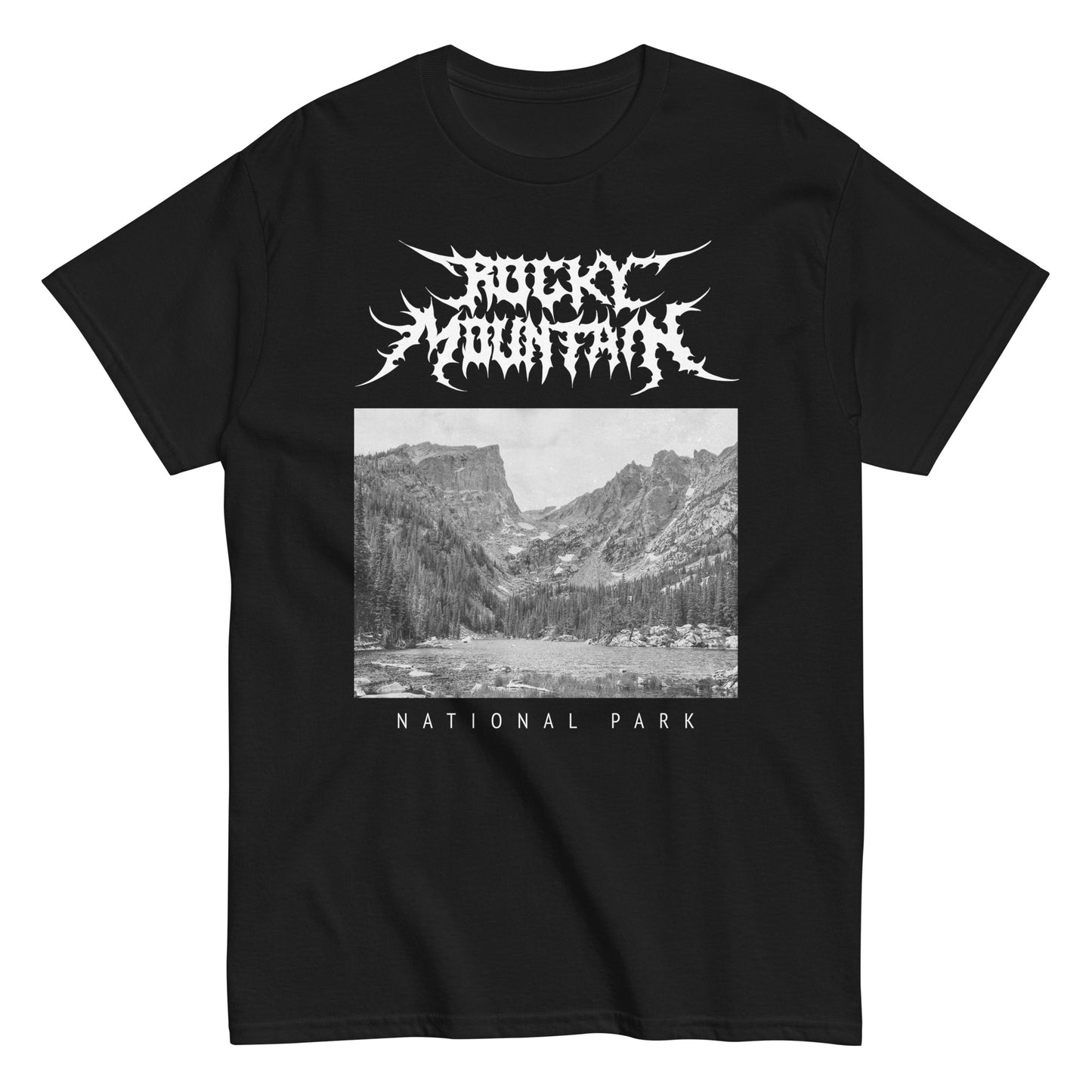 Rocky Mountain National Park Death Metal Black T-Shirt