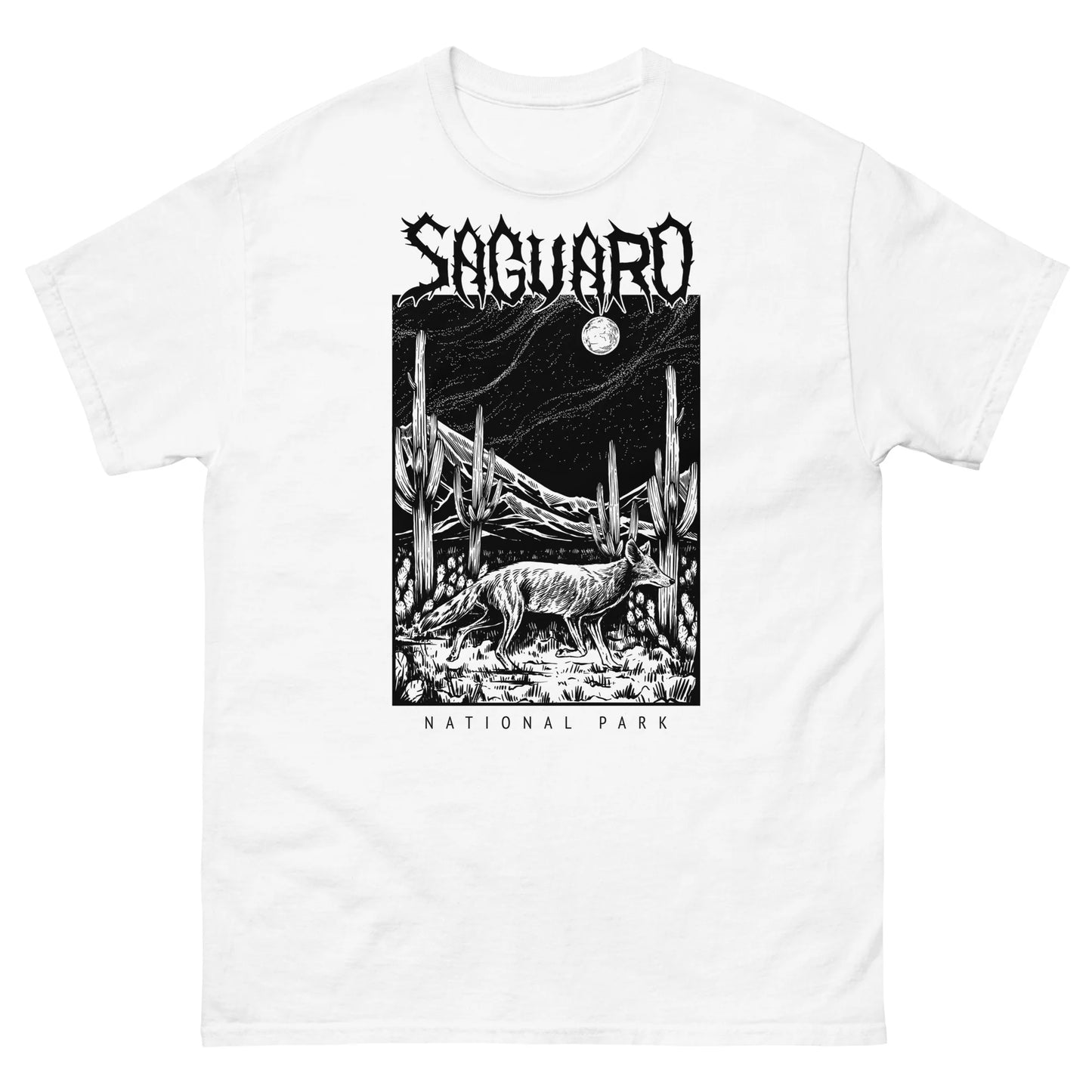 Saguaro National Park Black Death Metal T-Shirt