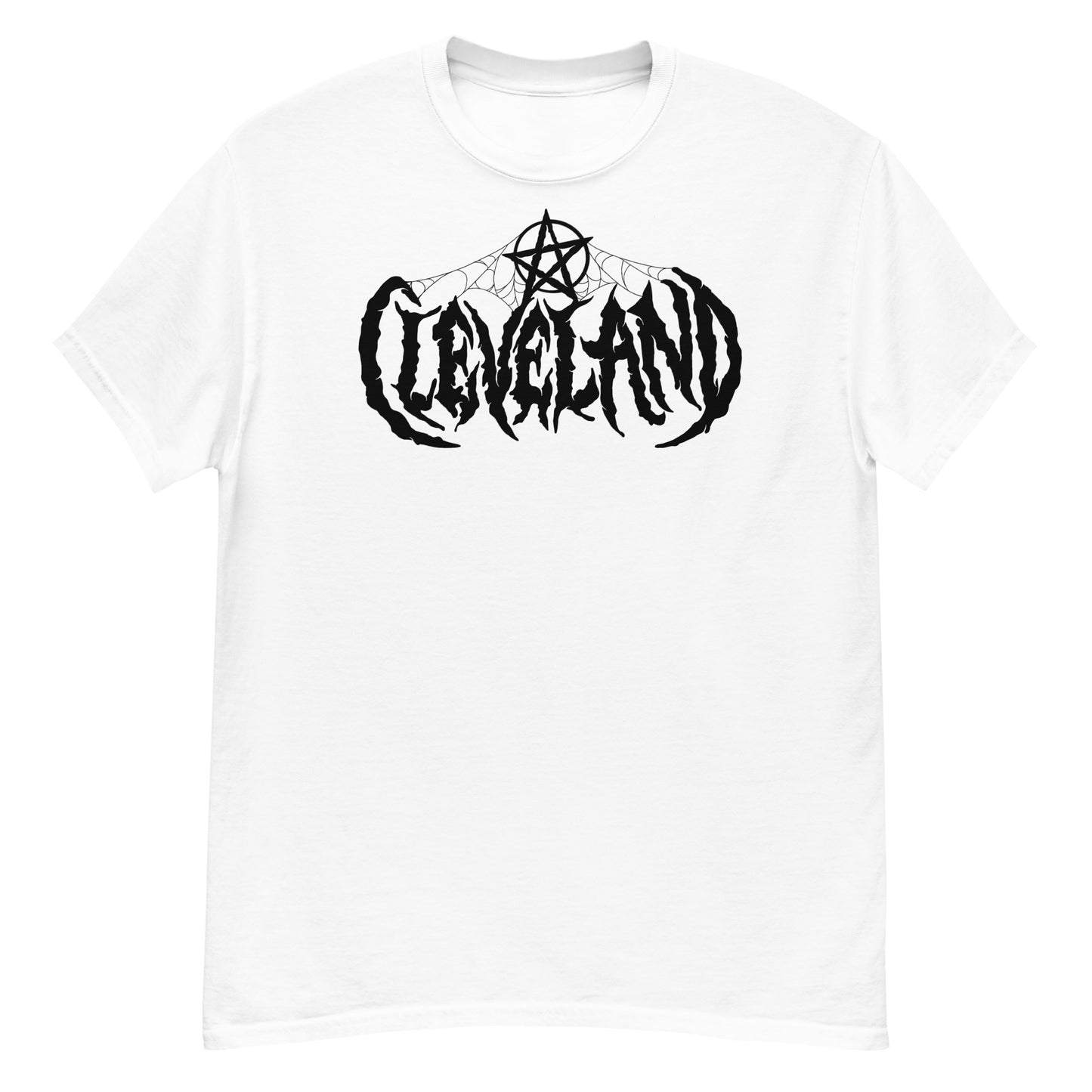 Cleveland, Ohio Short Sleeve White Death Metal T-Shirt