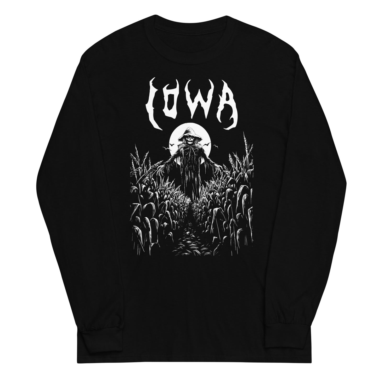 Iowa Death Metal Black Long Sleeve T-Shirt