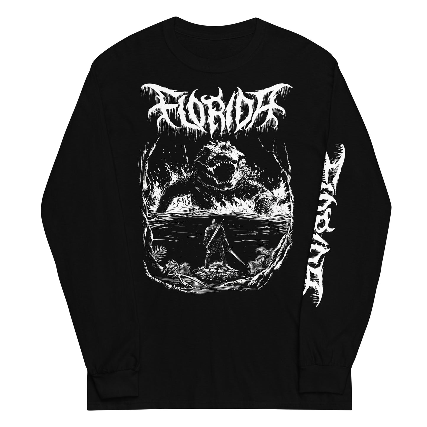 Florida Death Metal Black Long Sleeve T-Shirt