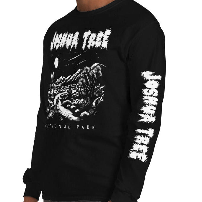 Joshua Tree National Park Death Metal Black Long Sleeve T-Shirt