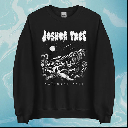 Joshua Tree National Park Death Metal Black Sweatshirt