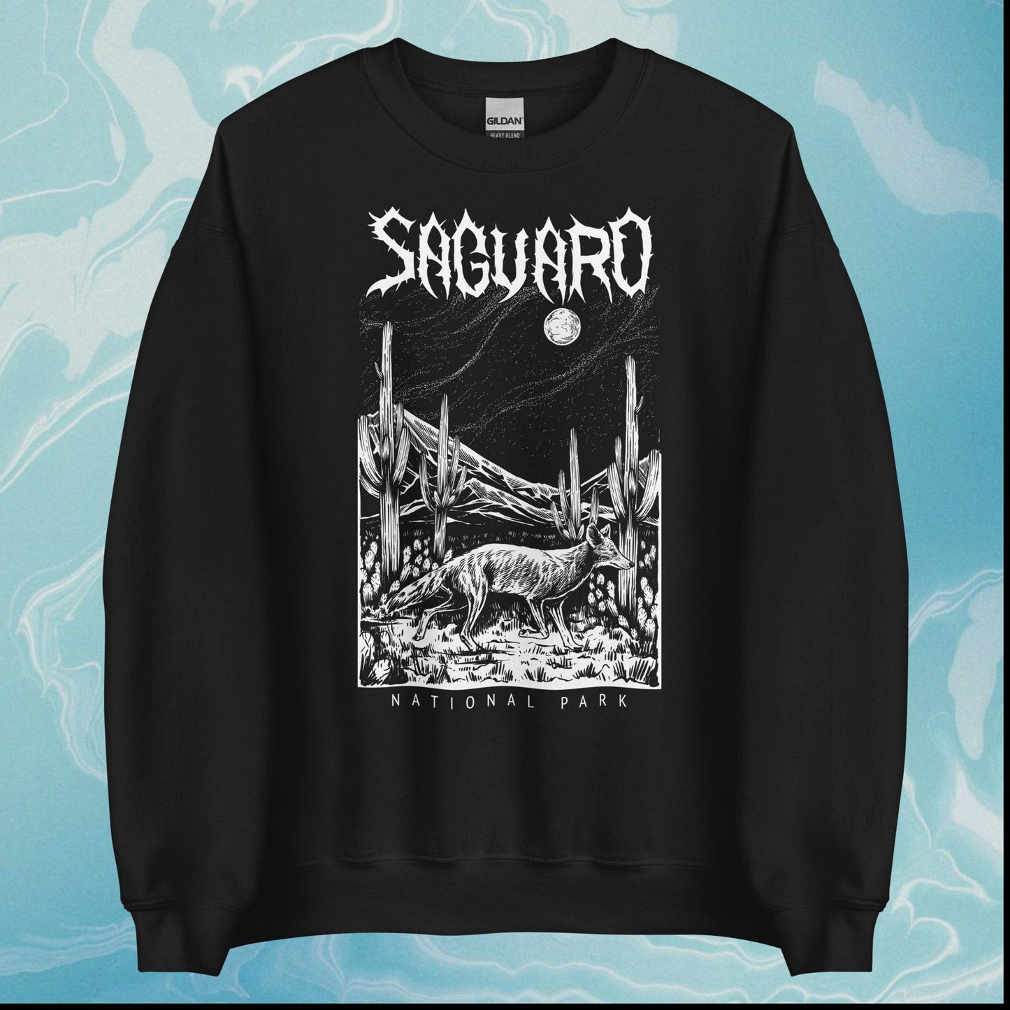 Saguaro National Park Death Metal Black Sweatshirt