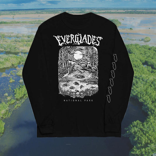 Everglades National Park Long Sleeve Death Metal T-Shirt