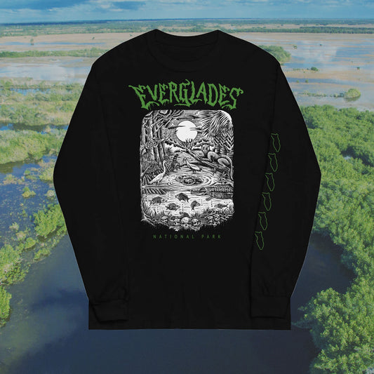 Everglades National Park Special Edition Long Sleeve Death Metal T-Shirt