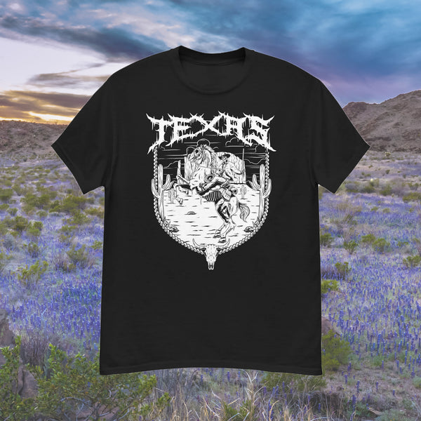 Texas Black Short Sleeve T-Shirt