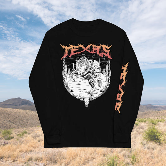 Texas Special Edition Black Long Sleeve Death Metal T-Shirt