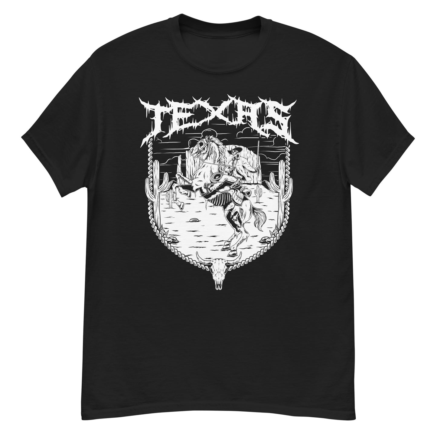 Texas Death Metal Black Short Sleeve Death Metal T-Shirt