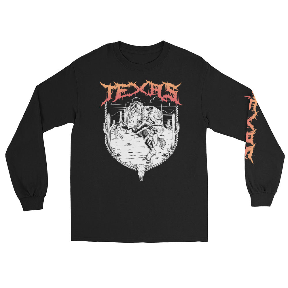 Texas Special Edition Black Long Sleeve Death Metal T-Shirt